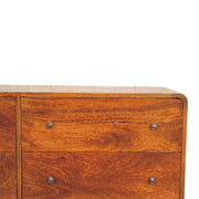 Large Curved Chest - Chestnut - R&R Furniture Gallery (Fountain Valley, CA)