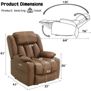 Omarion - Power Recliner With Lift & Heating & Massage - R&R Furniture Gallery (Fountain Valley, CA)