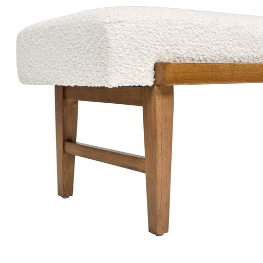 Billie - Modern Telephone Bench With Sliding Shelf - Ivory White - R&R Furniture Gallery (Fountain Valley, CA)