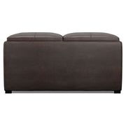 Avalon - Upholstered Square Coffee Table Storage Ottoman - R&R Furniture Gallery (Fountain Valley, CA)