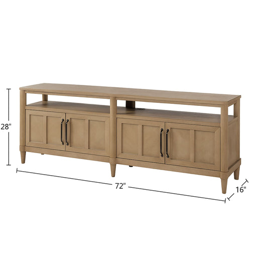 Entertainment Console With Storage - Sand - R&R Furniture Gallery (Fountain Valley, CA)