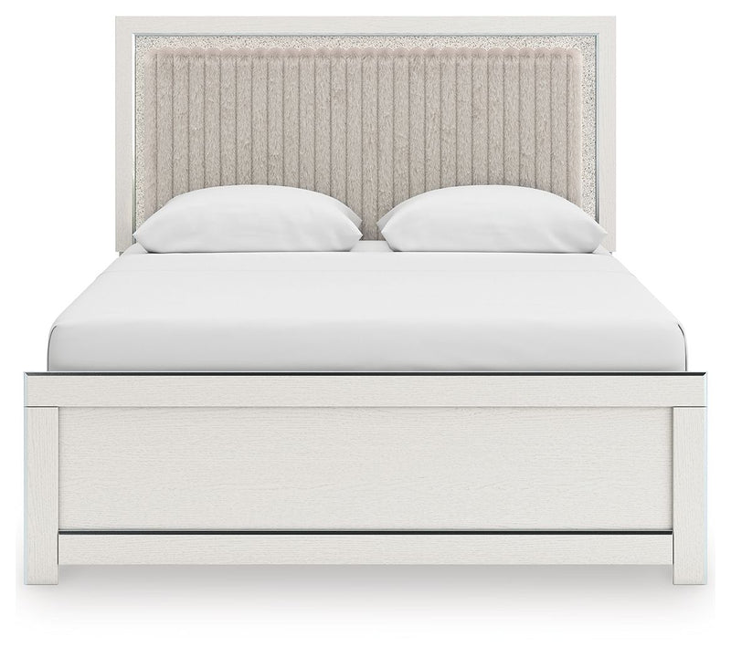 Zuraleus - Upholstered Panel Platform Bed With Roll Slats - R&R Furniture Gallery (Fountain Valley, CA)