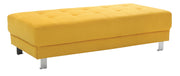 Contemporary upholstered ottoman by Glory Furniture, ideal for living room decor, with plush fabric and modern design.