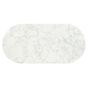 Zayn - Dining Table - White Natrual Marble Top & White - R&R Furniture Gallery (Fountain Valley, CA)