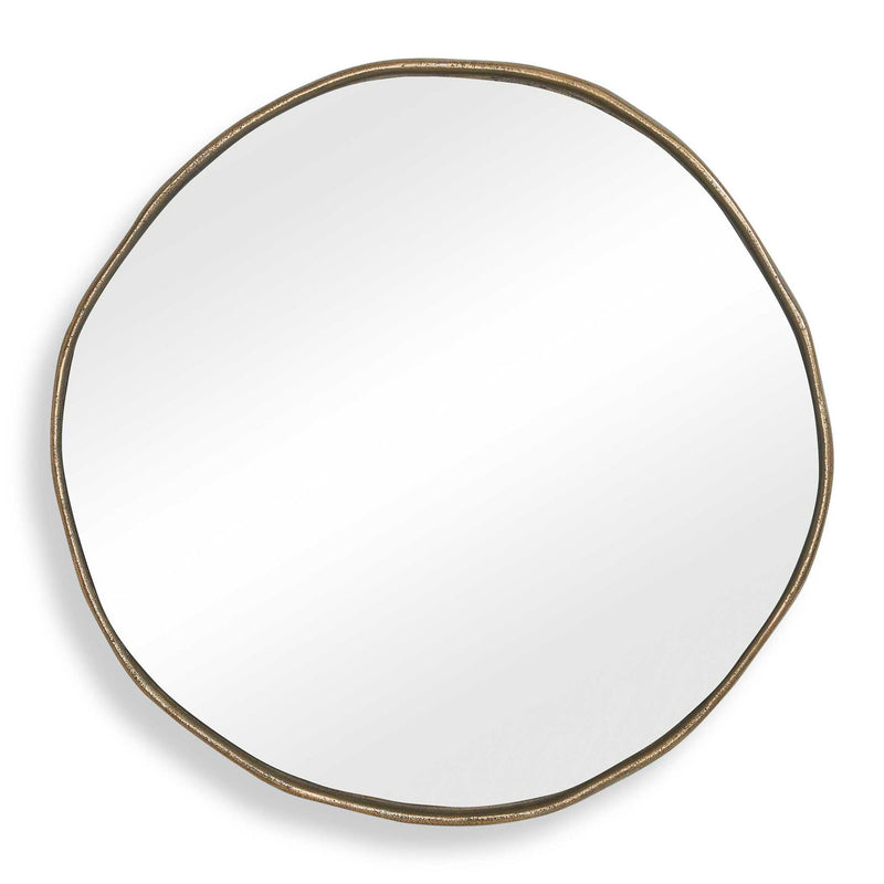 Lowen - Round Mirror - Brass