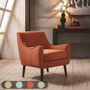 Accent Chair Upholstered With Legs - Burnt Orange - R&R Furniture Gallery (Fountain Valley, CA)