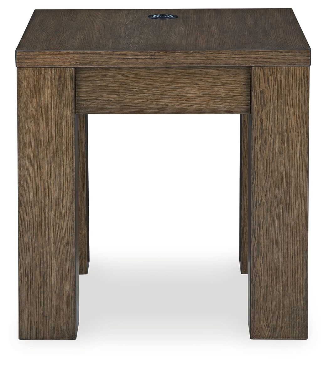 Rosswain - Square End Table - Warm Brown - R&R Furniture Gallery (Fountain Valley, CA)