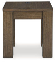 Rosswain - Square End Table - Warm Brown - R&R Furniture Gallery (Fountain Valley, CA)
