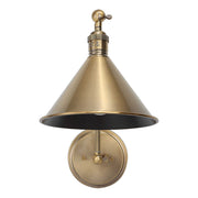 Uttermost Exeter 1 Light Gold Adjustable Sconce with modern design and sleek metal finish, mounted on a wall.