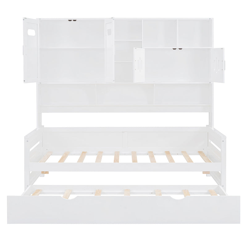 Daybed With All-In-One Cabinet And Shelf - R&R Furniture Gallery (Fountain Valley, CA)