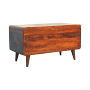 Curved Blanket Box - Chestnut - R&R Furniture Gallery (Fountain Valley, CA)