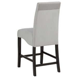 Upholstered Counter Stools (Set of 2) - Gray