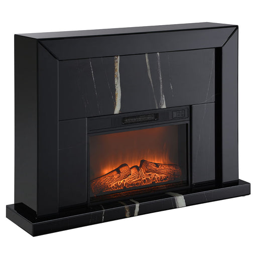 Drisana - Fireplace - Black Mirrored - R&R Furniture Gallery (Fountain Valley, CA)