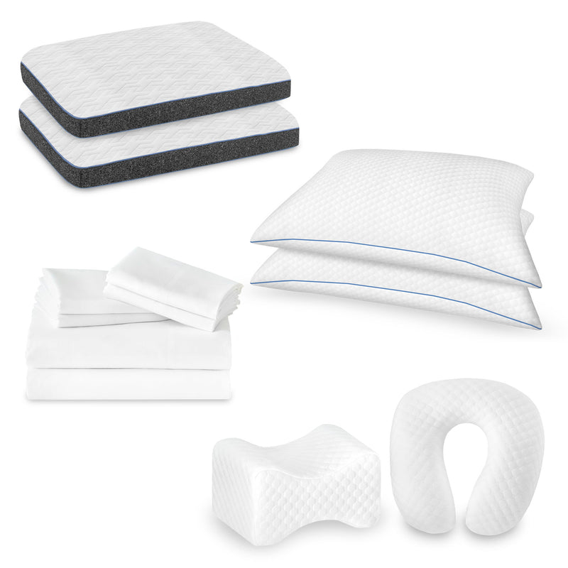Comfort Care - Hybrid Restful Nights Euro Top Mattress With Premium Comfort Bedding Pack - R&R Furniture Gallery (Fountain Valley, CA)
