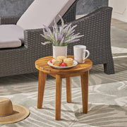 Outdoor Acacia Wood Side Table With Weather Resistance - R&R Furniture Gallery (Fountain Valley, CA)