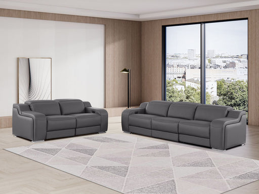 1116 - 5-Piece Modular Power Reclining Sofa And Loveseat Set In With 4 Power Recliners & Power Headrests - R&R Furniture Gallery (Fountain Valley, CA)