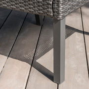 Outdoor Rattan Dining Chair With Straight Legs And Sloped Arms (Sey of 2) - R&R Furniture Gallery (Fountain Valley, CA)