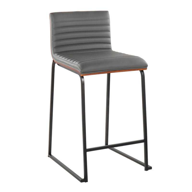Mason Mara - Contemporary Fixed Height Quality Counter Stool (Set of 2) - R&R Furniture Gallery (Fountain Valley, CA)