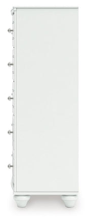 Kozlani - Five Drawer Chest - White - R&R Furniture Gallery (Fountain Valley, CA)