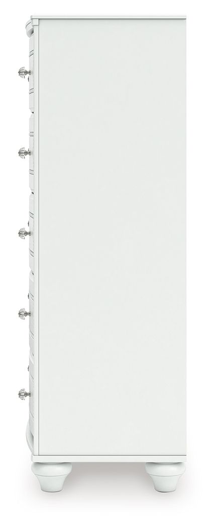 Kozlani - Five Drawer Chest - White - R&R Furniture Gallery (Fountain Valley, CA)