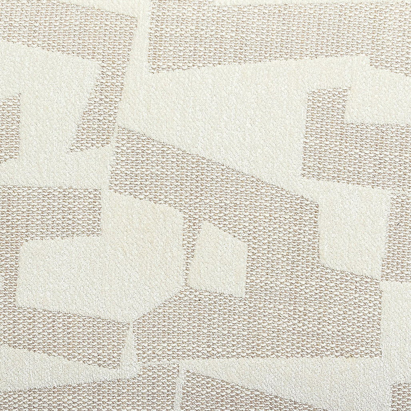 Sezanne - Vegan Leather And 2-Tone Jacquard Dining Chair - Cream - R&R Furniture Gallery (Fountain Valley, CA)