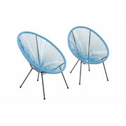 Modern Egg Shaped String Chairs (Set of 2) - R&R Furniture Gallery (Fountain Valley, CA)