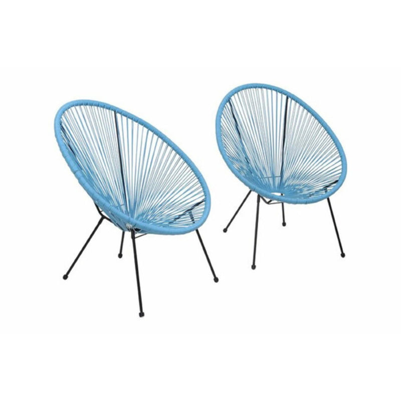 Modern Egg Shaped String Chairs (Set of 2) - R&R Furniture Gallery (Fountain Valley, CA)