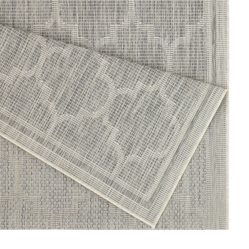 Sunshine - 5'3" X 7'3" Indoor & Outdoor Area Rug - Silver - R&R Furniture Gallery (Fountain Valley, CA)