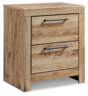 Hyanna - Two Drawer Night Stand - Tan Brown - R&R Furniture Gallery (Fountain Valley, CA)