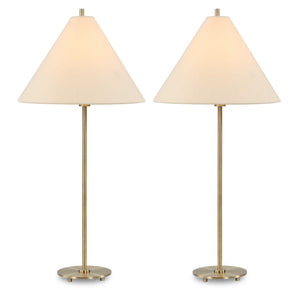 Table Lamp (Set of 2) - Plated Antique Brass