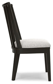 Galliden - Dining Upholstered Side Chair (Set of 2) - Black - R&R Furniture Gallery (Fountain Valley, CA)