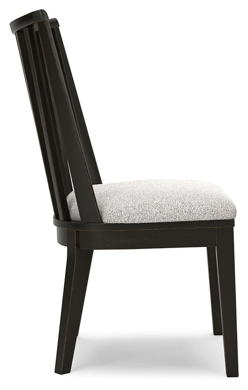 Galliden - Dining Upholstered Side Chair (Set of 2) - Black - R&R Furniture Gallery (Fountain Valley, CA)