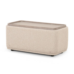 Sylvie - Ottoman Table - Cream - R&R Furniture Gallery (Fountain Valley, CA)