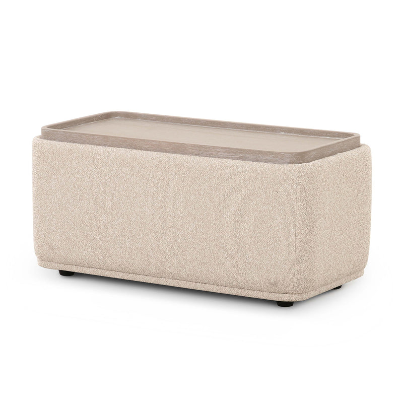 Sylvie - Ottoman Table - Cream - R&R Furniture Gallery (Fountain Valley, CA)