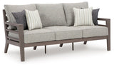 Hillside Barn - Sofa With Cushion - Gray / Brown - R&R Furniture Gallery (Fountain Valley, CA)
