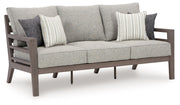 Hillside Barn - Sofa With Cushion - Gray / Brown - R&R Furniture Gallery (Fountain Valley, CA)