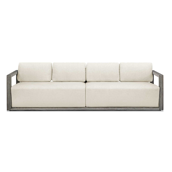 Remsen - Outdoor Sofa - White / Brown