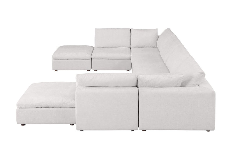 1100 - Top-Grain Italian Leather 8-Piece Sectional With Chaise