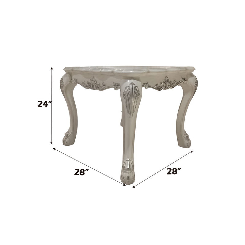 Dresden - End Table - Bone White - R&R Furniture Gallery (Fountain Valley, CA)