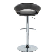 Lumi Source Posh contemporary adjustable barstools with swivel and rounded T-footrest, set of 2, featuring sleek modern design