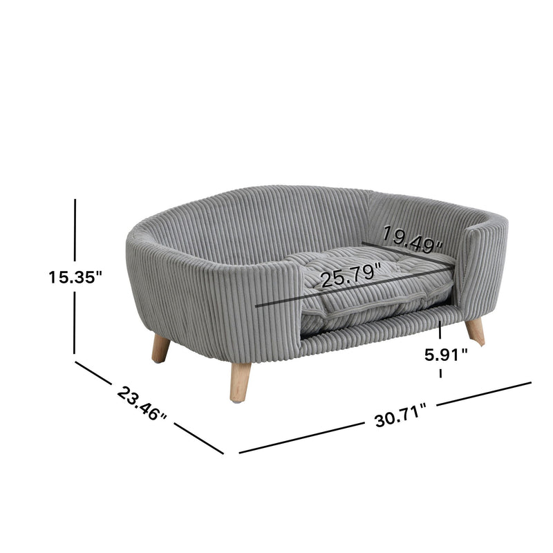 Elevated - Dog Bed Frame For Small Dog, Pet Couch Bed With Legs And Supportive Foam, Easy Assembly - R&R Furniture Gallery (Fountain Valley, CA)