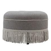 Yolanda - Round Upholstered Accent Ottoman - R&R Furniture Gallery (Fountain Valley, CA)