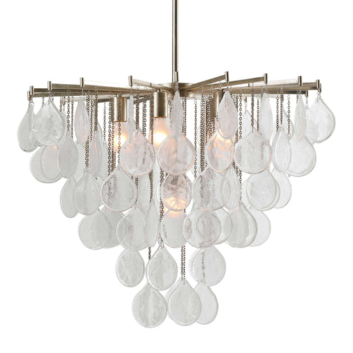 Uttermost Goccia tear drop glass pendant light hanging with a sleek, modern design for stylish pendant lighting.