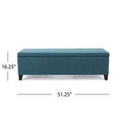 Contemporary Storage Ottoman Bench With Upholstery - R&R Furniture Gallery (Fountain Valley, CA)