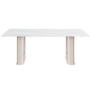 Kalam - Dining Table - Ceramic Top & Beige - R&R Furniture Gallery (Fountain Valley, CA)