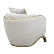 Scotts Square - Matching Chair - Cornsilk / Light Champagne - R&R Furniture Gallery (Fountain Valley, CA)