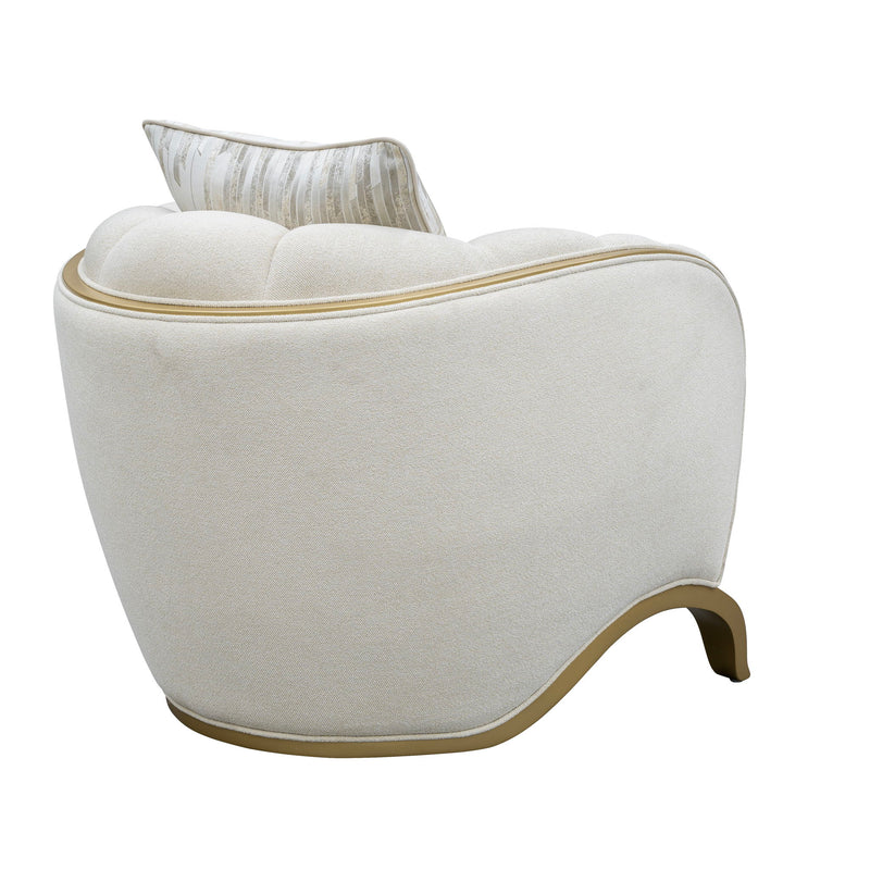 Scotts Square - Matching Chair - Cornsilk / Light Champagne - R&R Furniture Gallery (Fountain Valley, CA)