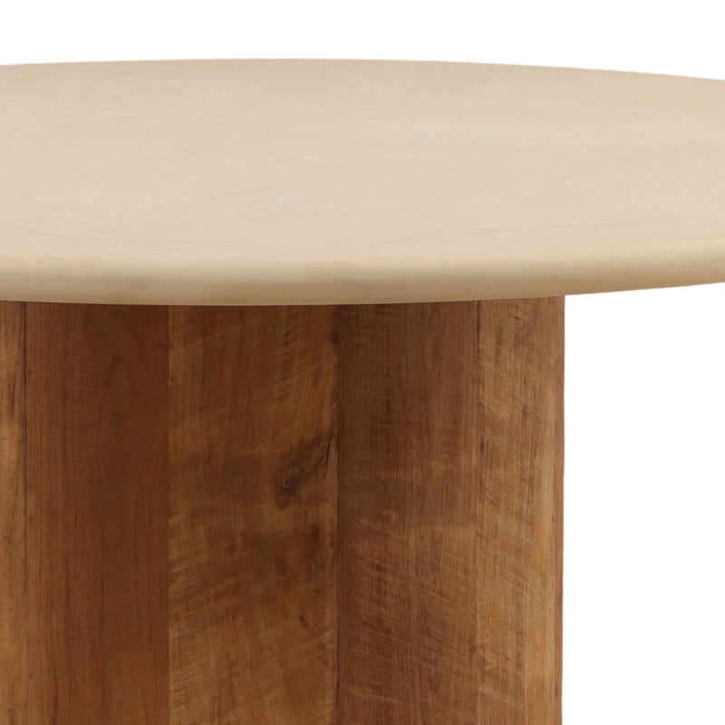 Neil - Dining Table - Sand And Brown