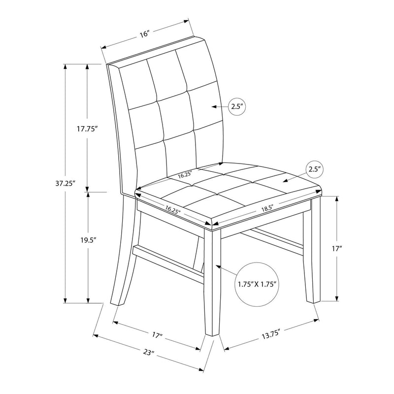 Dining Chair, Upholstered, Dining Room, Transitional (Set of 2) - Cream - R&R Furniture Gallery (Fountain Valley, CA)