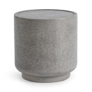 Sania - Outdoor Round Accent Table - Dark Gray - R&R Furniture Gallery (Fountain Valley, CA)